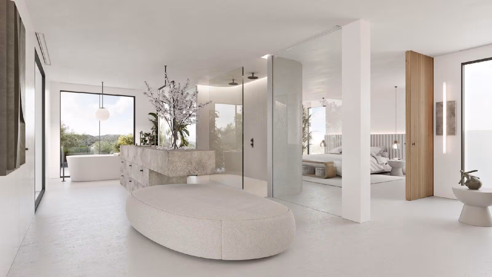 Ekskluzywny apartament w Sotogrande Alto - widok na salon