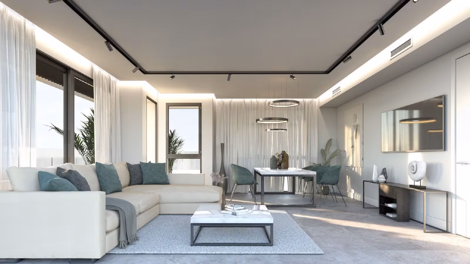 Apartament wakacyjny w Mijas - salon