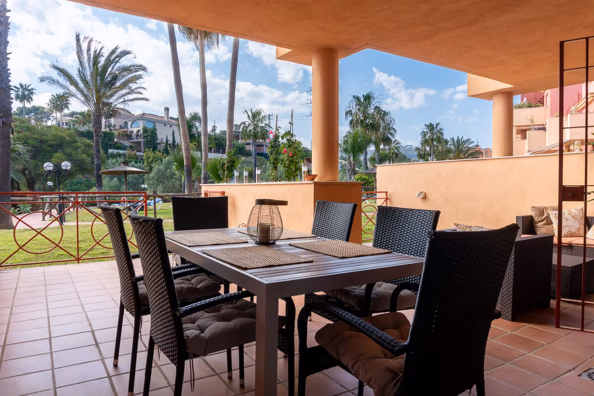Apartament w Marbella East - taras