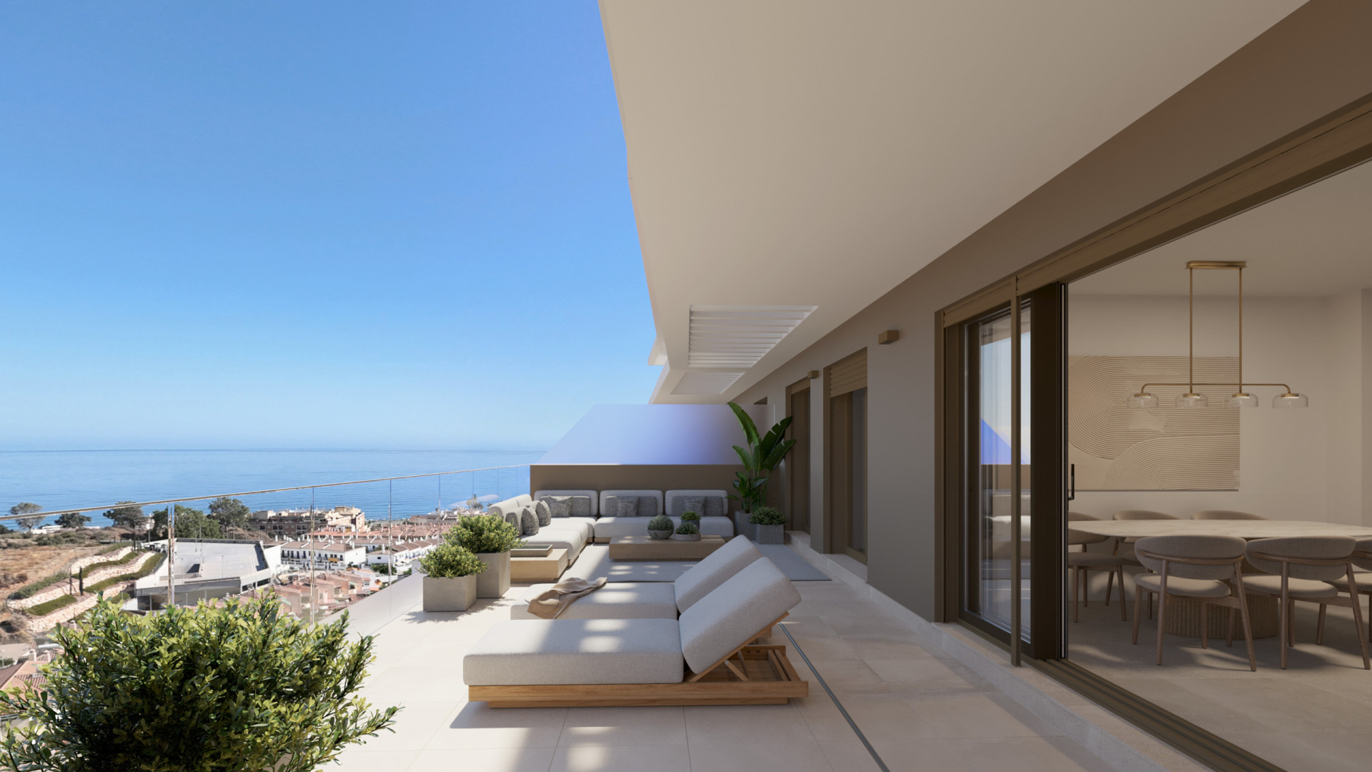 Nowoczesne apartamenty z widokiem na morze, Torre de Benagalbón