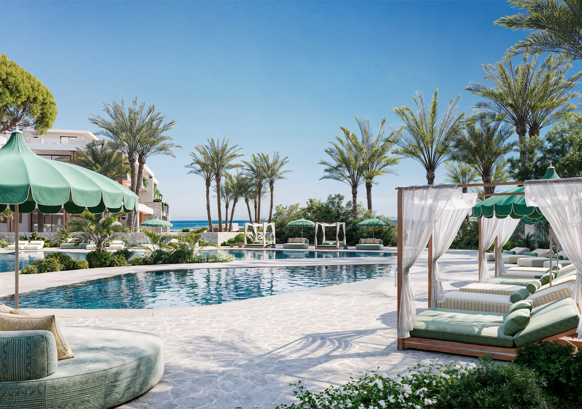 Apartamenty klasy premium w pierwszej linni morza, Estepona